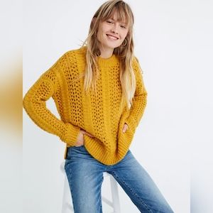 Madewell Windemere PointellePullover Sweater